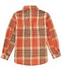 Color:Jasper - Image 2 - Big Boys 8-16 Long Sleeve Ranch Flannel Shirt