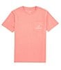 Color:Salmon - Image 2 - Big Boys 8-16 Short Sleeve Duck T-Shirt