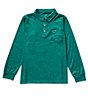 Color:Hunter - Image 1 - Little Boys 2T-7 Long Sleeve Harrison Pocket Polo Shirt