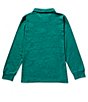 Color:Hunter - Image 2 - Little Boys 2T-7 Long Sleeve Harrison Pocket Polo Shirt