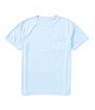 Color:Light Blue - Image 2 - Little Boys 2T-7 Short Sleeve Deep Wave Performance Graphic T-Shirt