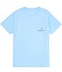 Color:Light Blue - Image 2 - Little Boys 2T-7 Short Sleeve Sport Flag Performance T-Shirt