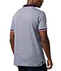 Color:Navy - Image 2 - Bronxville Jacquard Short Sleeve Polo Shirt