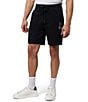 Color:Black - Image 1 - Lenox Fleece 8#double; Inseam Sweat Shorts