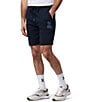 Color:Navy - Image 1 - Lenox Fleece 8#double; Inseam Sweat Shorts