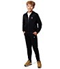 Color:Black - Image 4 - Little/Big Boys 5-20 French Terry Jogger Pants