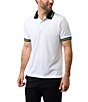 Color:White - Image 1 - Stretch Marshall Sport Short Sleeve Polo Shirt