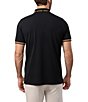 Color:Black - Image 2 - Stretch Marshall Sport Short Sleeve Polo Shirt