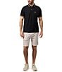 Color:Black - Image 3 - Stretch Marshall Sport Short Sleeve Polo Shirt