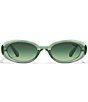 Color:Crystal Emerald/Emerald - Image 2 - Unisex Felt Cute 35mm Oval Sunglasses