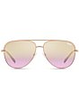 Color:Rose Gold Lavender - Image 2 - Unisex High Key Medium 50mm Aviator Sunglasses