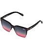 Color:Black/Pink - Image 2 - Unisex Level Up 51mm Polarized Square Sunglasses