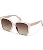 Color:Oat Brown - Image 1 - Women's Wide Awake 54mm Square Sunglasses