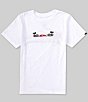 Color:White - Image 2 - Big Boys 8-20 Short Sleeve Surf Core Graphic Logo T-Shirt