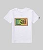 Color:White - Image 1 - Little Boys 2T-7 Short Sleeve Day Tripper KTO T-Shirt