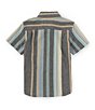 Color:Black Oxford - Image 2 - Little Boys 2T-7 Short Sleeve Striped Oxford Shirt