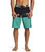 Color:Black/Green Multi - Image 1 - Surfsilk Panel 20#double; Outseam Board Shorts