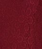 Color:Cranberry - Image 5 - Petite Size Beaded Glitter Scoop Neck 3/4 Sleeve Lace 2-Piece Jacket Dress