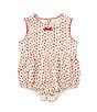 Color:Red - Image 1 - Baby Girls 12-24 Months Round Neck Sleeveless Strawberry Bubble