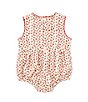Color:Red - Image 2 - Baby Girls 12-24 Months Round Neck Sleeveless Strawberry Bubble