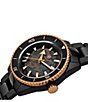 Color:Black - Image 2 - Unisex Captain Cook High-Tech Automatic Black Titanium Bracelet Watch
