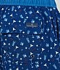 Color:Navy - Image 2 - Cocktail Print 6#double; Inseam Swim Trunks