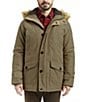 Color:Tobacco - Image 1 - Micro Oxford Thermoluxe Sherpa Lined Parka Jacket