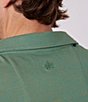 Color:Heather Aqua - Image 2 - Performance Stretch Cliffside Short Sleeve Polo Shirt
