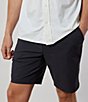Color:Black - Image 1 - Performance Stretch The Voyager 9 3/4#double; Inseam Shorts