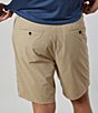 Color:Khaki - Image 2 - Performance Stretch The Voyager 9 3/4#double; Inseam Shorts