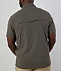 Color:Military Green - Image 2 - Performance Stretch Tracker Short Sleeve Woven Shirt