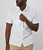 Color:White - Image 1 - Performance Stretch Tracker Short Sleeve Woven Shirt