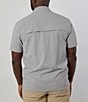 Color:Light Grey - Image 2 - Performance Stretch Tracker Short Sleeve Woven Shirt