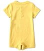 Color:Oasis Yellow - Image 2 - Baby Boys 3-12 Months Short-Sleeve Polo Bear Jersey Shortall