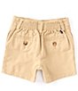 Color:Classic Khaki - Image 2 - Baby Boys 3-24 Months Twill Flat Front Shorts