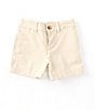Color:Basic Sand - Image 1 - Baby Boys 3-24 Months Twill Flat Front Shorts
