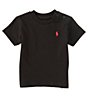 Color:Polo Black - Image 1 - Baby Boys 3-24 Months Short Sleeve Basic Jersey T-Shirt