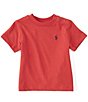 Color:RL 2000 Red - Image 1 - Baby Boys 3-24 Months Short Sleeve Basic Jersey T-Shirt