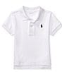 Color:White - Image 1 - Baby Boys 3-24 Months Interlock Polo Shirt