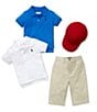 Color:White - Image 3 - Baby Boys 3-24 Months Interlock Polo Shirt