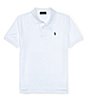 Color:White - Image 1 - Big Boys 8-20 Short Sleeve Classic Mesh Polo Shirt