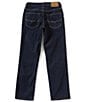 Color:Oxford Blue - Image 2 - Big Boys 8-20 Hampton Dark Wash Denim Jeans
