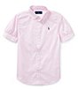 Color:Deco Pink - Image 1 - Big Girls 7-16 Oxford Button-Down Shirt
