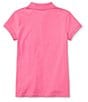 Color:Baja Pink - Image 2 - Childrenswear Big Girls 7-16 Short-Sleeve Mesh Polo Shirt