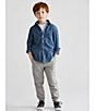 Color:Dark Sport Grey - Image 2 - Little Boys 2T-7 Fleece Jogger Pants