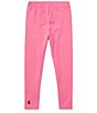 Color:Baja Pink - Image 1 - Little Girls 2T-6X Leggings