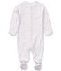 Color:White/Multi - Image 2 - Baby Girls Newborn-9 Months Dainty Floral Printed Footed Coverall