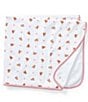 Color:Paisley Pink - Image 1 - Baby Reversible Printed Receiving Blanket