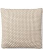Color:True Sand - Image 1 - Elisabetta Bedding Collection Arrington Basket-Weave Knit Throw Pillow