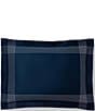 Color:Navy - Image 1 - Organic Cotton Sateen Handkerchief Sham